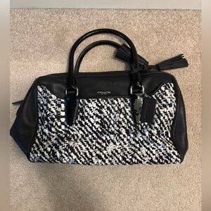 Coach Monochrome Textured Satchel
